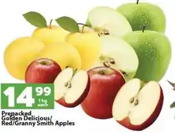Check Save Prepacked Golden Delicious/ Red/ Granny Smith Apples offer