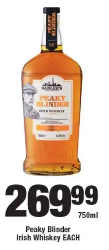 OK Liquor Peaky Blinder Irish Whiskey offer