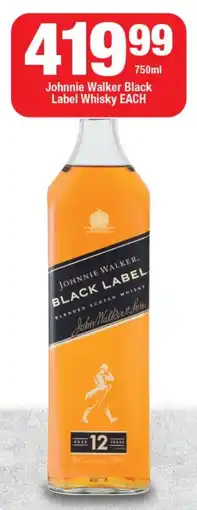 OK Liquor Johnnie Walker Black Label Whisky offer