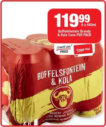 OK Liquor Buffelsfontein Brandy & Kola Cans offer