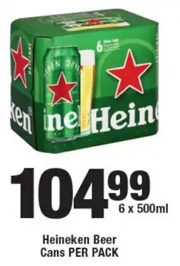 OK Liquor Heineken Beer Cans offer