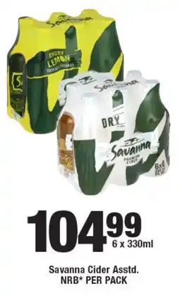 OK Liquor Savanna Cider Asstd. NRB offer