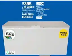 OK Furniture KIC White Chest Freezer KCG575 offer