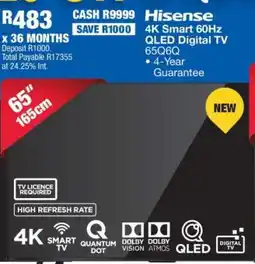 OK Furniture Hisense 65Q6Q offer
