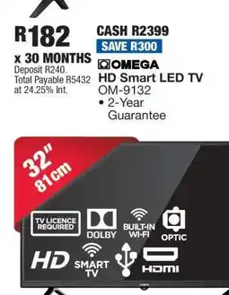 OK Furniture OMEGA HD Smart LED TV offer