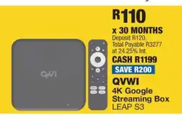 OK Furniture QVWI 4K Google Streaming Box LEAP S3 offer