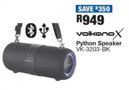 OK Furniture Volkano X Python Speaker VK-3203-BK offer