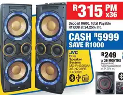 OK Furniture JVC Dual Speaker System offer