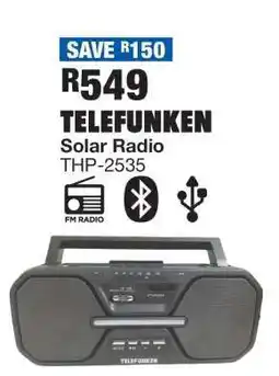 OK Furniture TELEFUNKEN Solar Radio THP-2535 offer