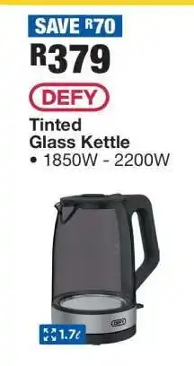 OK Furniture DEFY Tinted Glass Kettle offer