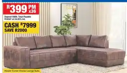 OK Furniture Harper Corner Chaise Lounge Suite offer