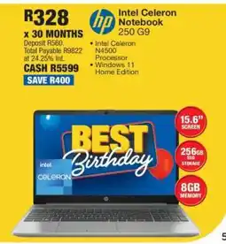 OK Furniture HP Intel Celeron Notebook 250 G9 offer