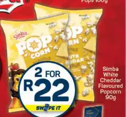 Pick n Pay Simba White Cheddar Flavoured Popcorn 90g offer