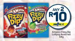 Pick n Pay Amazon Fizzy Dip Lollipop Assorted 54g offer