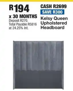 OK Furniture Kelsy Queen Upholstered Headboard offer