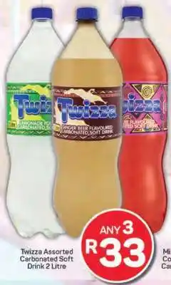 Pick n Pay Twizza Assorted Carbonated Soft Drink 2 Litre offer
