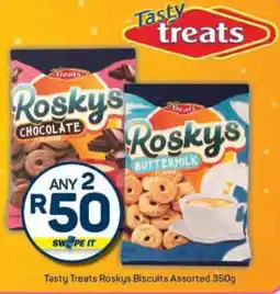 Pick n Pay Tasty Treats Roskys Biscuits Assorted 350g offer