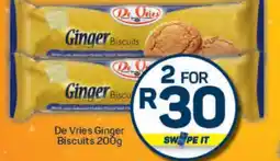 Pick n Pay De Vries Ginger Biscuits 200g offer