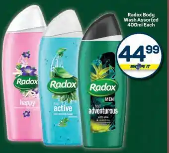 Pick n Pay Radox Body Wash Assorted 400ml Each offer