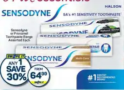 Pick n Pay Sensodyne or Pronamel Toothpaste Range Assorted Each offer