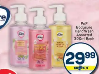 Pick n Pay PnP Bodysure Hand Wash Assorted 300ml Each offer