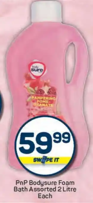Pick n Pay PnP Bodysure Foam Bath Assorted 2 Litre Each offer
