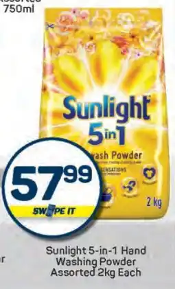 Pick n Pay Sunlight 5-in-1 Hand Washing Powder Assorted 2kg Each offer