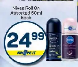 Pick n Pay Nivea Roll-On Assorted-50ml Each offer