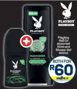 Pick n Pay Playboy Roll On Assorted 50ml and Shower Gel 400ml offer