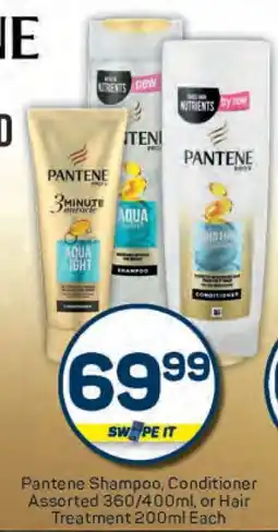 Pick n Pay Pantene Shampoo, Conditioner Assorted 360/400ml, or Hair Treatment 200ml Each offer