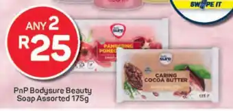 Pick n Pay PnP Bodysure Beauty Soap Assorted 175g offer