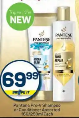 Pick n Pay Pantene Pro-V Shampoo or Conditioner Assorted 160/250ml Each offer