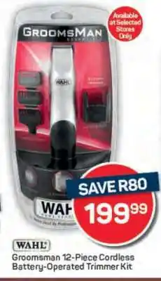 Pick n Pay Groomsman 12-Piece Cordless Battery-Operated Trimmer Kit offer