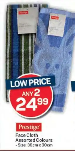 Pick n Pay Prestige Face Cloth offer