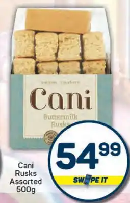 Pick n Pay Cani Rusks Assorted 500g offer