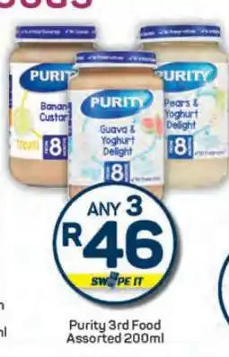 Pick n Pay Purity 3rd Food Assorted 200ml offer