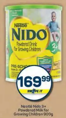 Pick n Pay Nestlé Nido 3+ Powdered Milk for Growing Children 900g offer