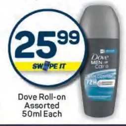 Pick n Pay Dove Roll-on Assorted 50ml Each offer