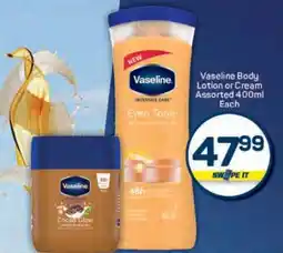 Pick n Pay Vaseline Body Lotion Or Cream Assorted-400ml Each offer