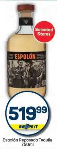 Pick n Pay Espolòn Reposado Tequila 750ml offer