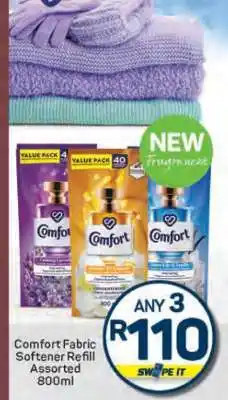 Pick n Pay Comfort Fabric Softener Refill Assorted 800ml offer