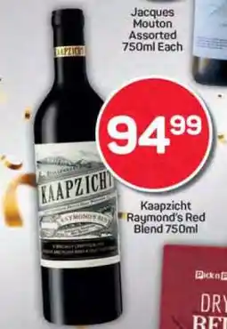 Pick n Pay Kaapzicht Raymond's Red Blend 750ml offer