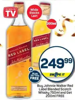 Pick n Pay Johnnie Walker Red Label Blended Scotch Whisky 750ml offer