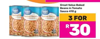 Game Great Value Baked Beans in Tomato Sauce 410 g offer