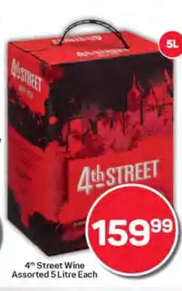 Pick n Pay 4th Street Wine Assorted 5 Litre Each offer