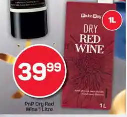Pick n Pay PnP Dry Red Wine 1 Litre offer