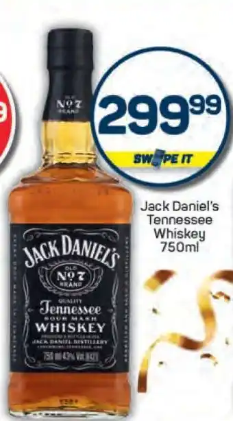 Pick n Pay Jack Daniel's Tennessee Whiskey 750ml offer