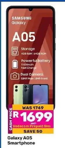 Game Galaxy A05 Smartphone offer