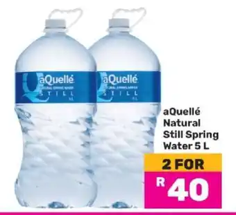 Game aQuellé Natural Still Spring Water 5 L offer
