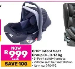 Game Orbit Infant Seat Group 0+, 0-13 kg offer